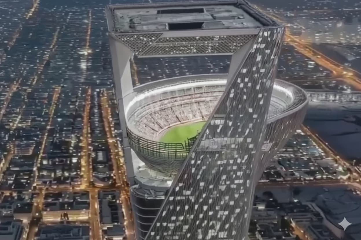 ماجرای ساخت استادیوم معلق عربستان...؟!