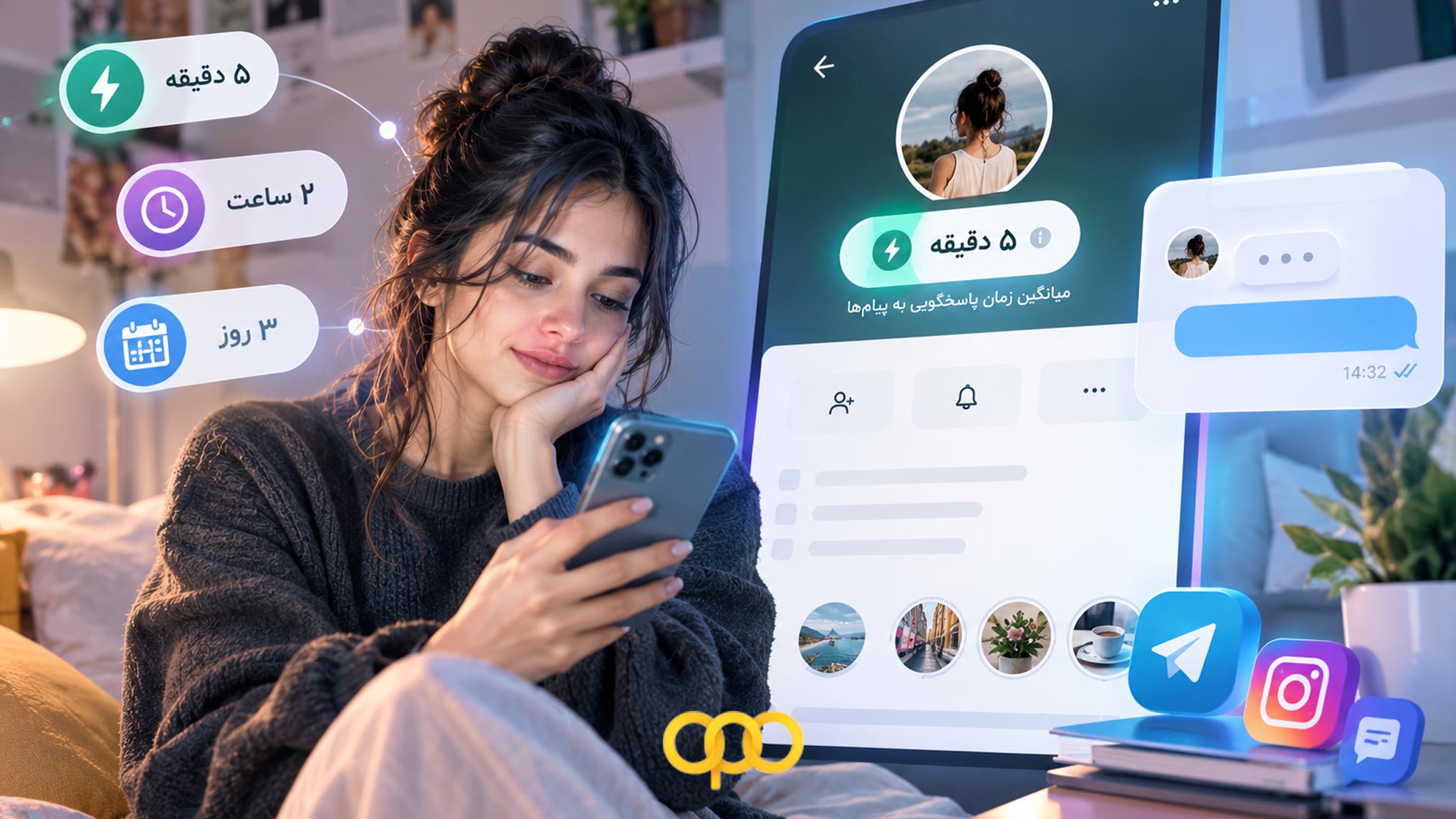 میانگین زمان پاسخ به پیام در پروفایل، قابلیت جدید و جذاب