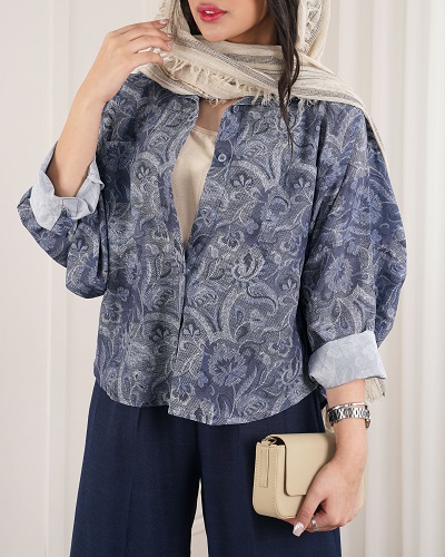 شومیز طرحدار رخساره