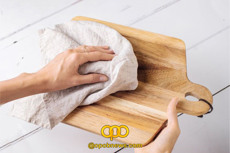 چگونه تخته برش چوبی آشپزخانه را تمیز نگه داریم؟ 3
