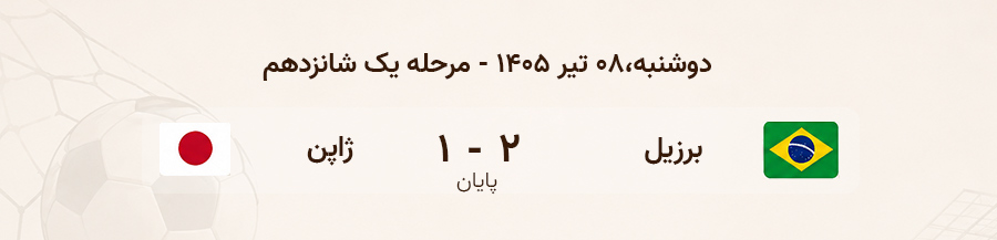 نتایج دوشنبه 8 تیر جام جهانی