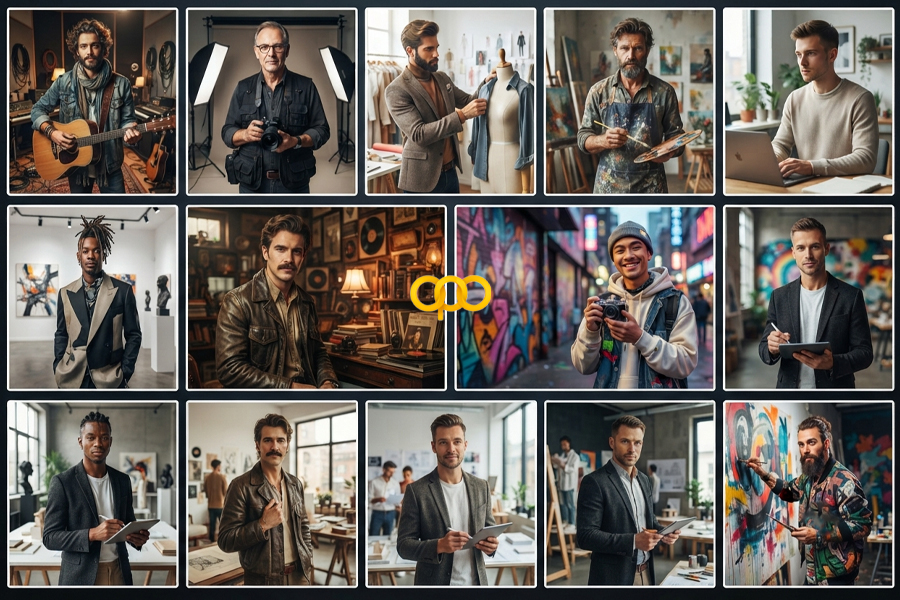 6. عکس پروفایل پسرانه هنری و خلاق