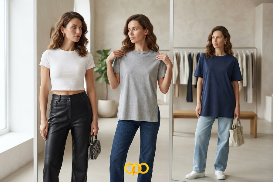 اشتباه هفتم بیتوجهی به قد تیشرت