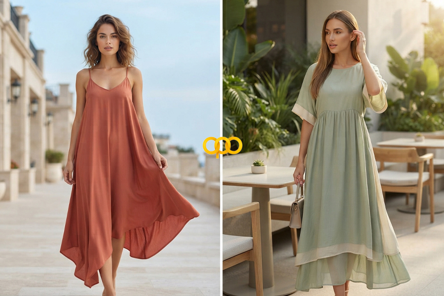 ۳. ماکسی‌های آزاد برای یک استایل تابستانی راحت