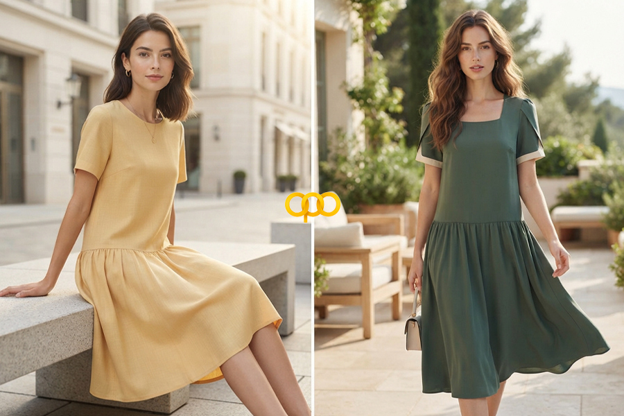 ۴. مدل Drop-Waist، ترند متفاوت تابستان ۱۴۰۵
