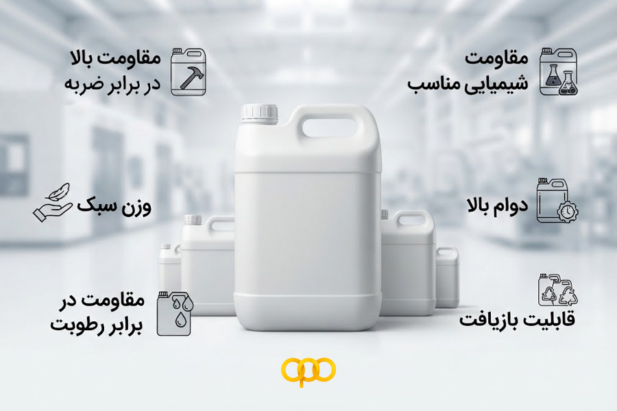 ویژگیهای گالن HDPE