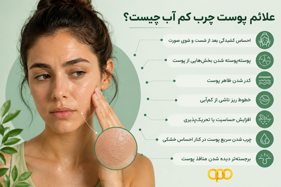 علائم پوست چرب کمآب چیست؟